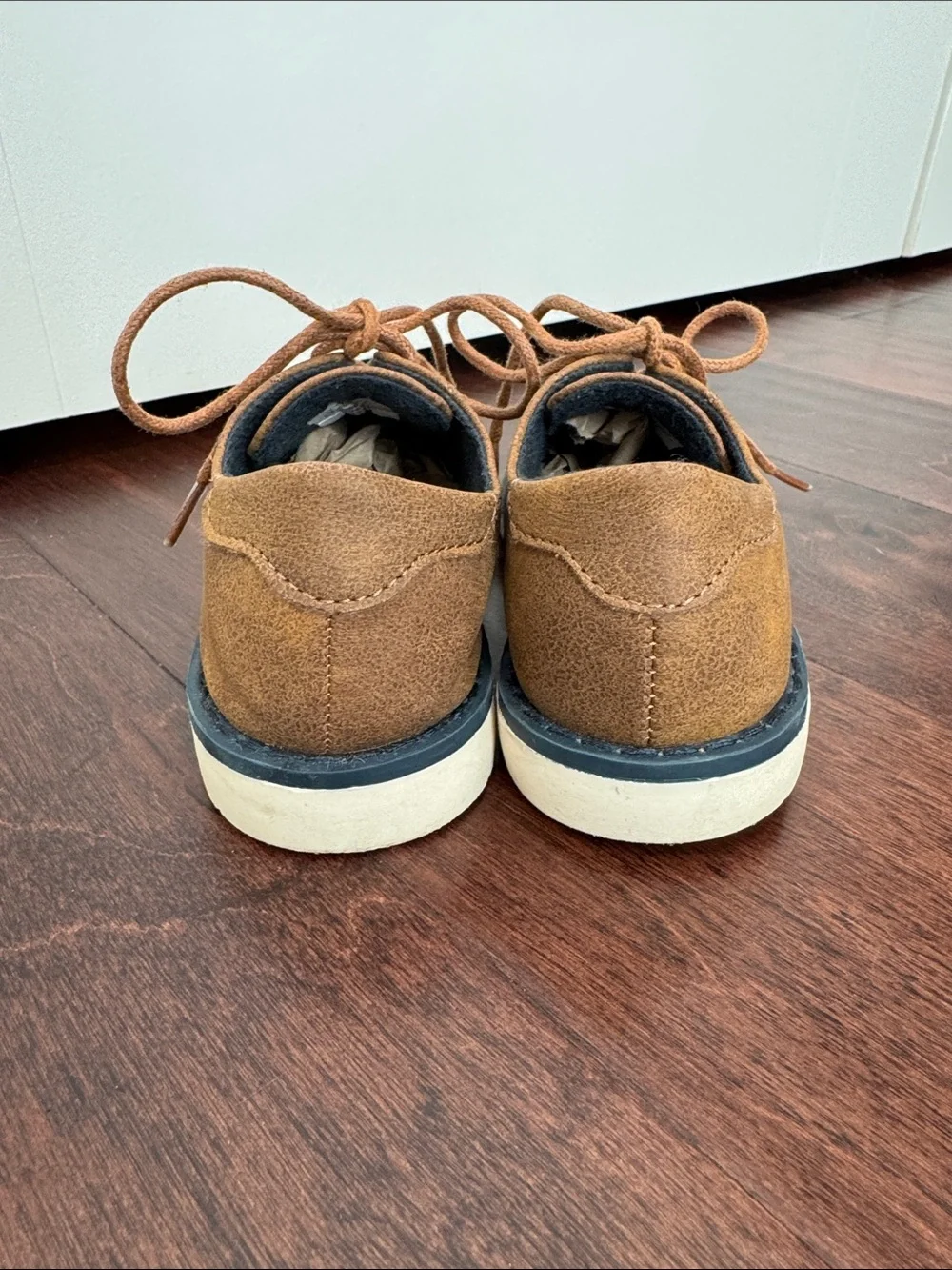 The Children’s Place Boys Brown Shoes Casual Chic Vegan Leather, toddler size 11